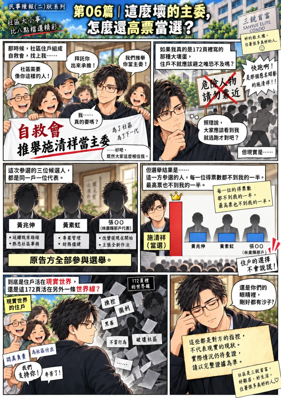 住戶推舉與高票當選漫畫